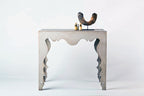 Maison Contemporary Rococo Console Table in Painted Swedish Finish