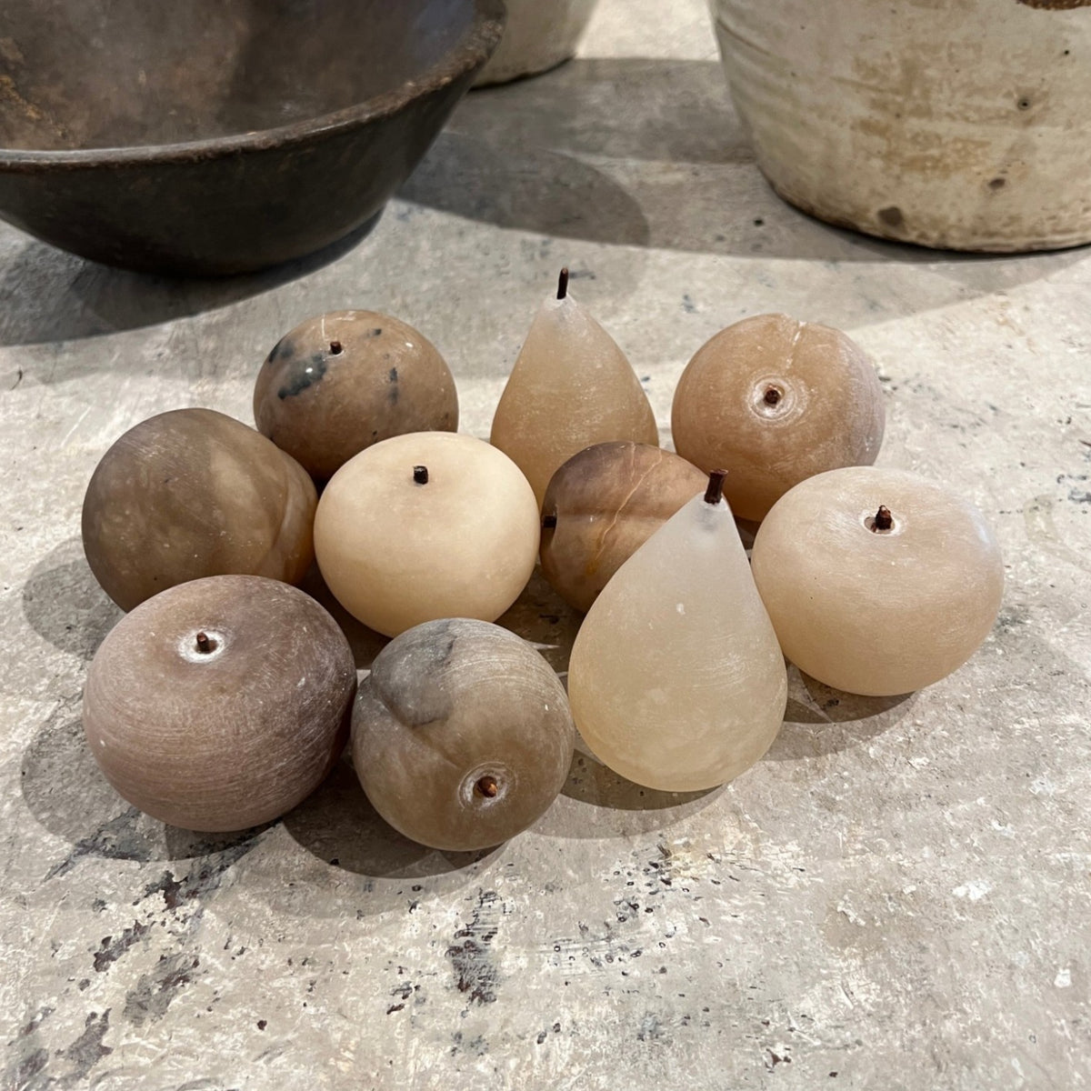 Italian Alabaster Fruit (Set of 10)