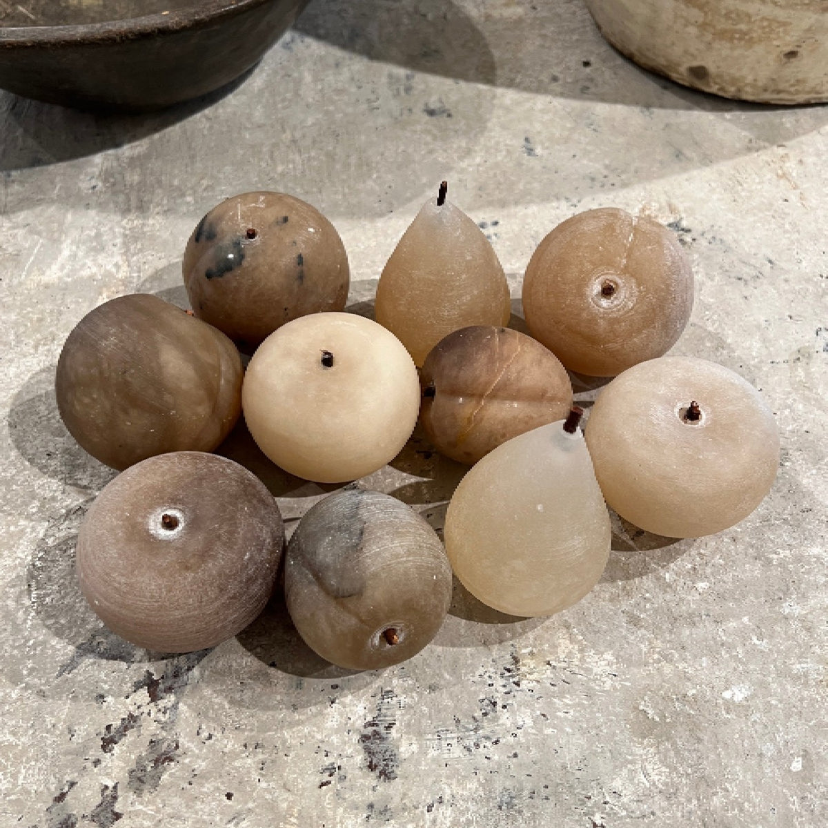 Italian Alabaster Fruit (Set of 10)