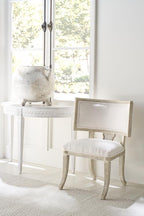 Petite Lutetia Console Table - Swedish Rubbed White