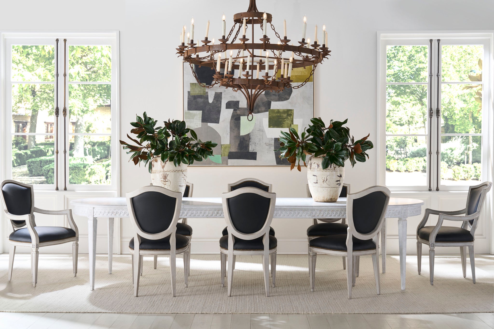 Early 20th Century French 36 Light Chandelier from a Chateau Near Paris