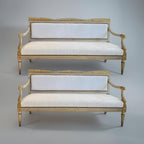 Rare Pair of 1st Empire Benches from Parma