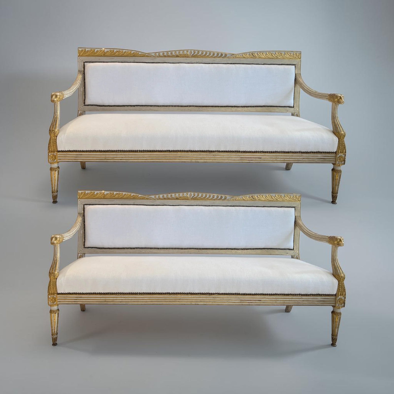 Rare Pair of 1st Empire Benches from Parma