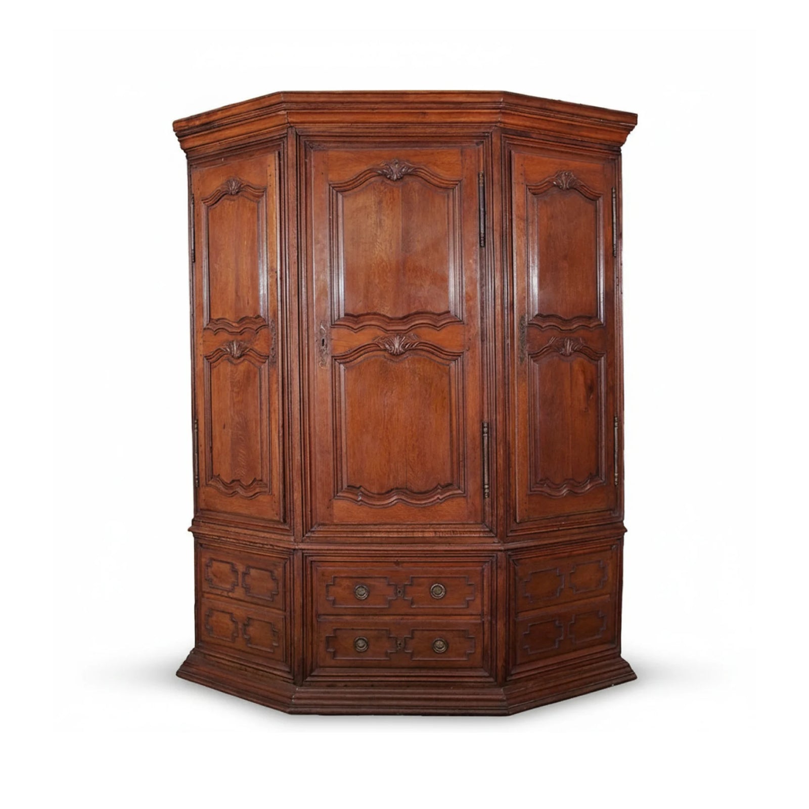 18th Century Louis XIV Corner Cabinet