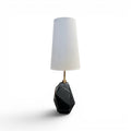 Black Marble Chunk Bedside Lamp