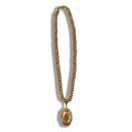 Victorian 16 Karat Yellow Gold Oval Pendant Necklace