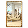 19th Century French Directoire Lg Gilded Scalloped Antique Mirror