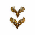 19th Century French Pair of Charles X Gilded Wood Antique Sconces
