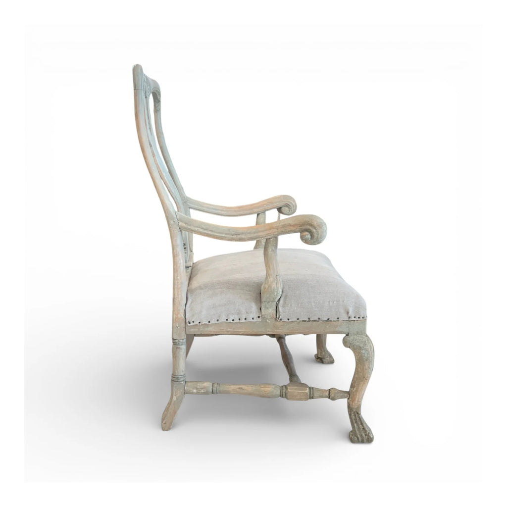 19th Century Swedish Antique Pair of Arm Chairs
