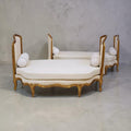 Pair of Large 19th Century Gilded Louis XV Banquettes