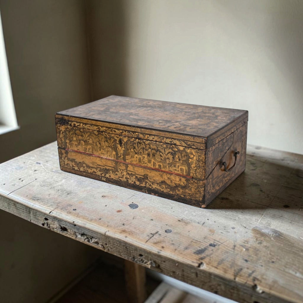 19th Century Lacquer Writing Case