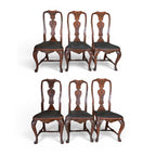 18th Century Rococo Set of 6 Painted Dining Chairs from Lucca