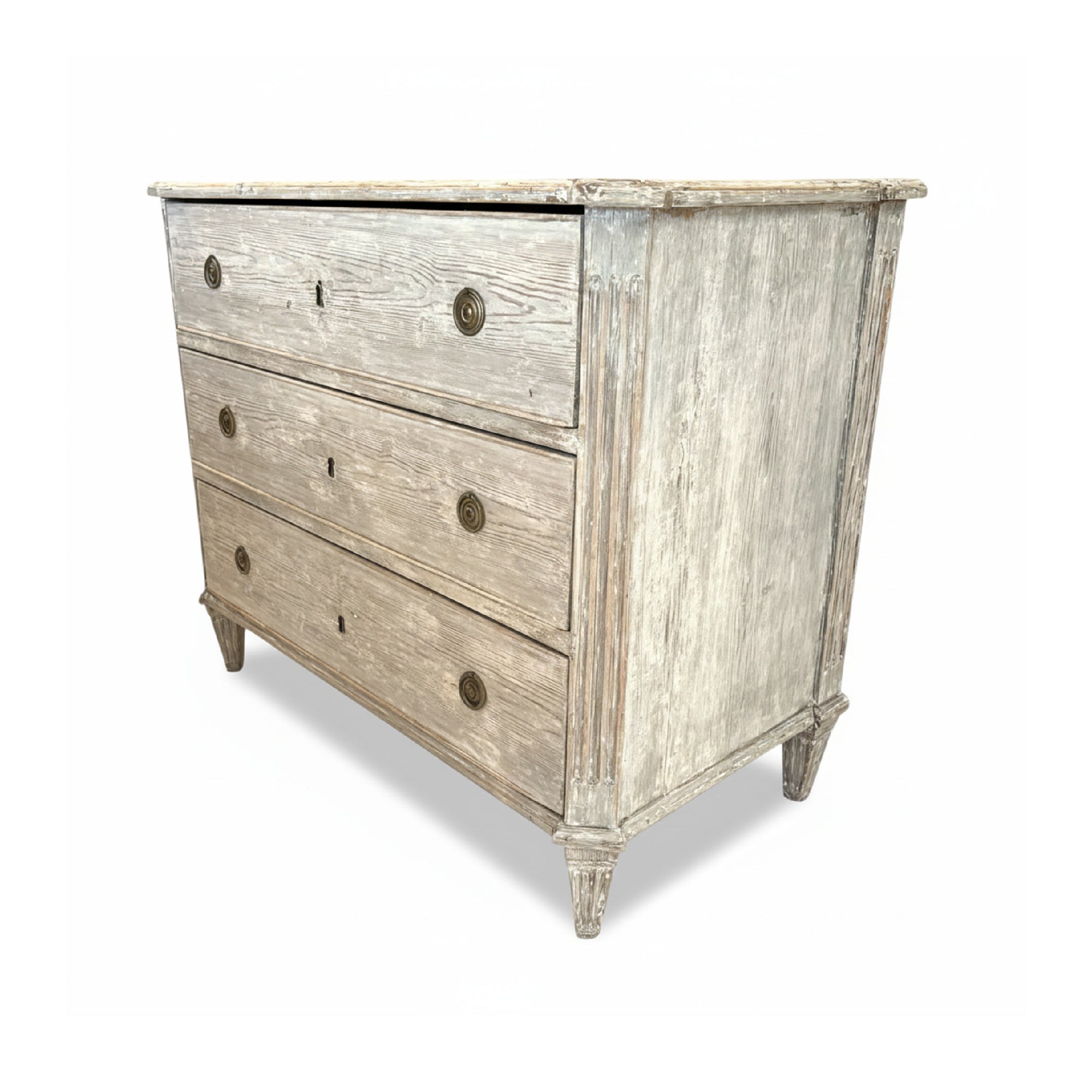 18th Century Swedish Gustavian Antique Painted Chest