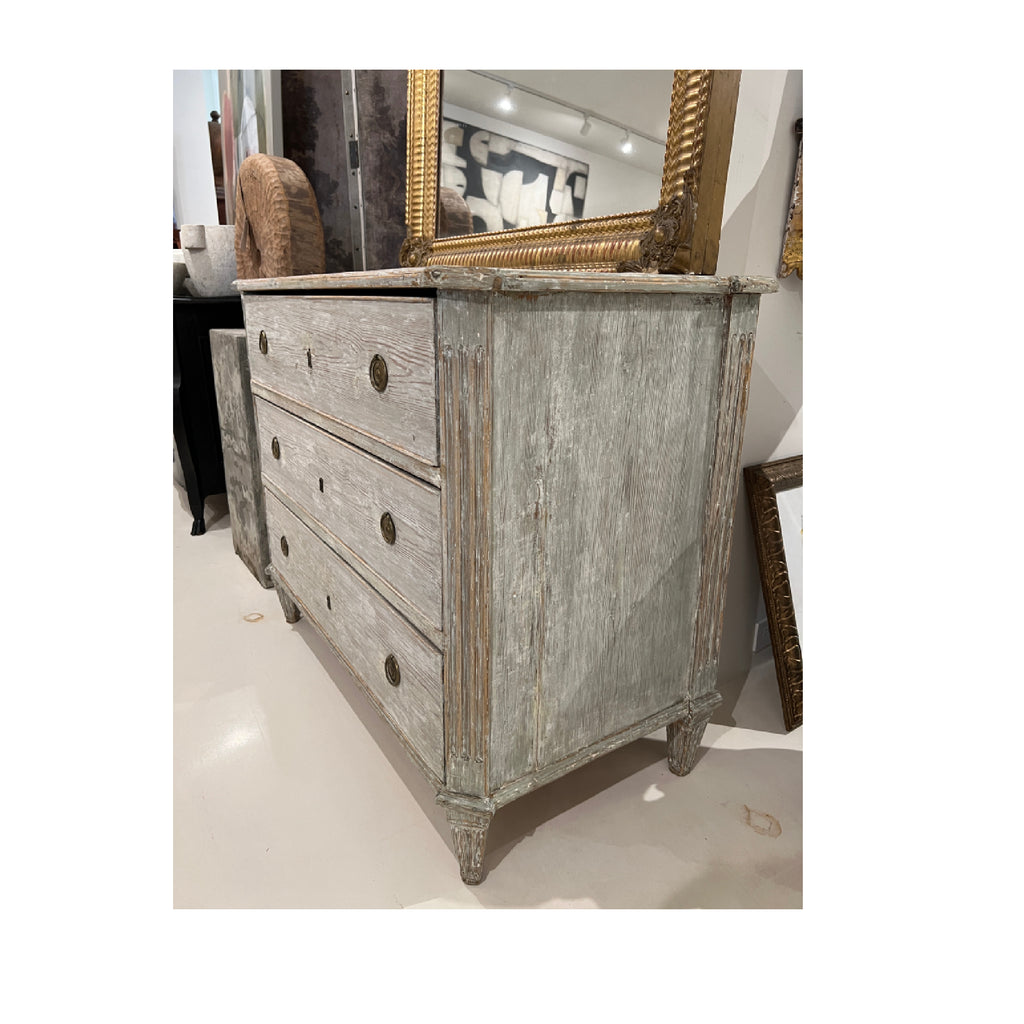 18th Century Swedish Gustavian Antique Painted Chest