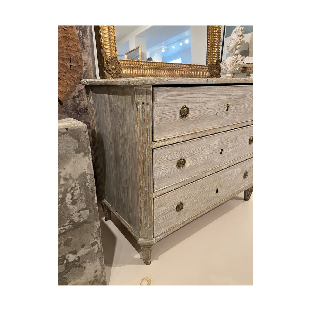18th Century Swedish Gustavian Antique Painted Chest