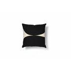 Contemporary Black & White Canvas Pillow