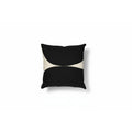 Contemporary Black & White Canvas Pillow