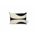 Contemporary Black & Natural Pillow