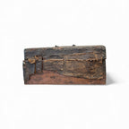 17th Century French Antique Leather Box with Nailheads
