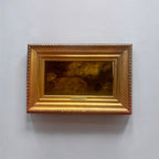 19th Century Painting of Sheep & Hen by Charles Jacque