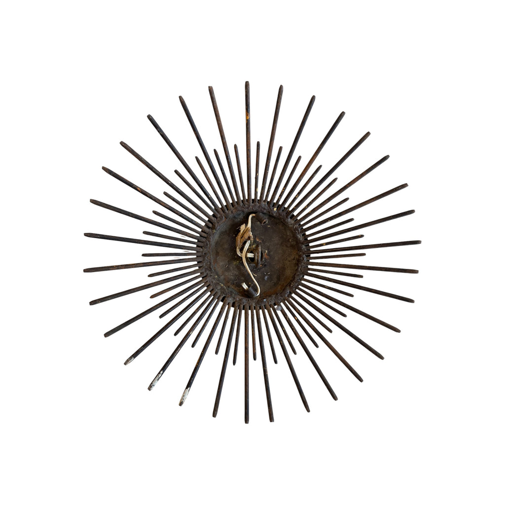 20th Century Spanish Gilded Iron Light Fixture