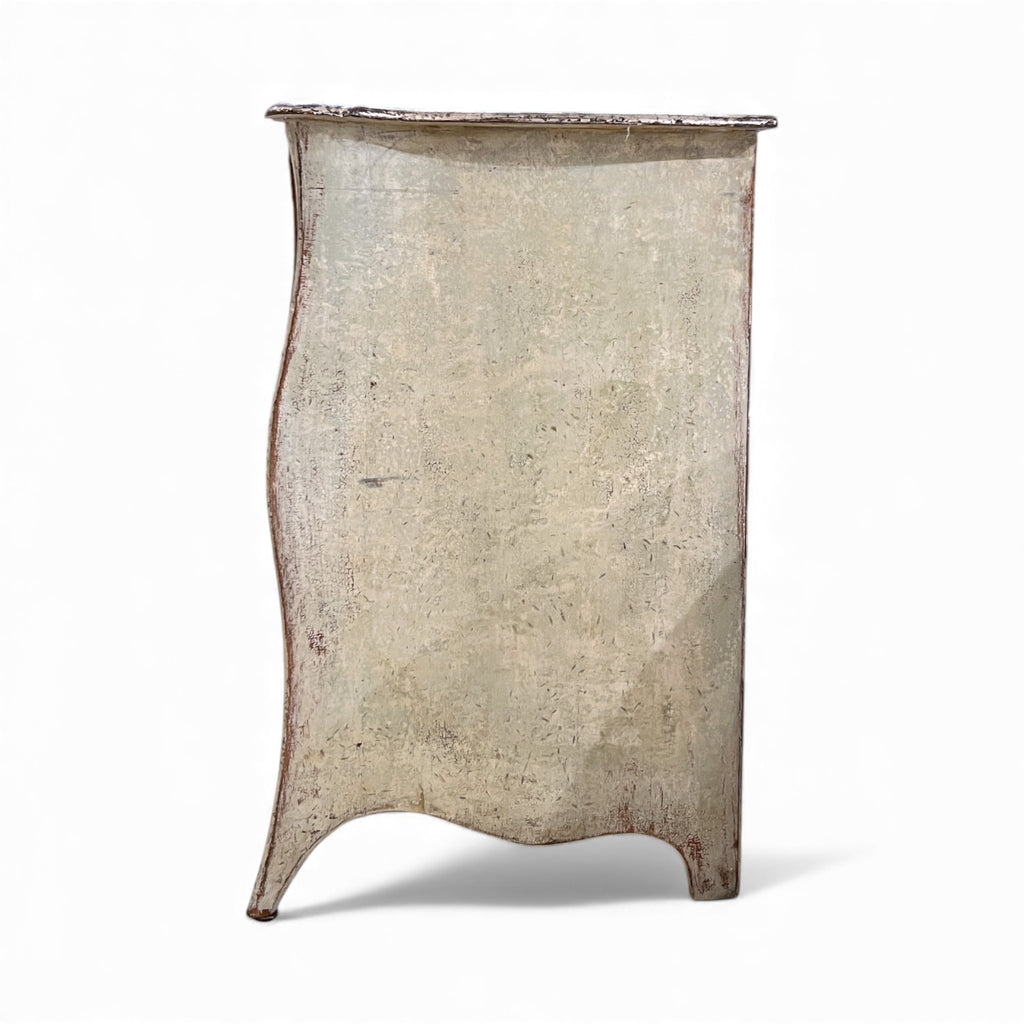 18th Century German Antique Painted Rococo Bombe Chest