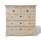 19th Century Swedish Antique Painted Reeded Chest