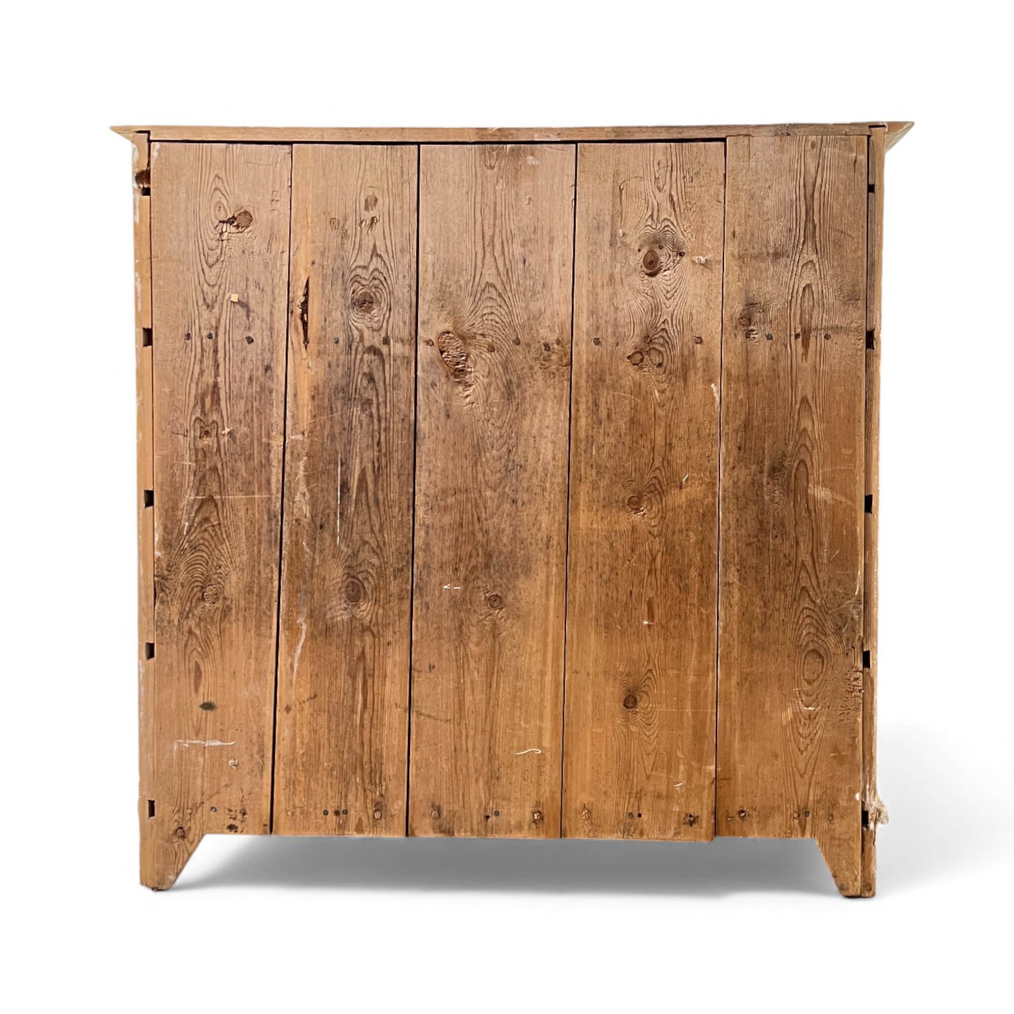 19th Century Swedish Antique Painted Reeded Chest