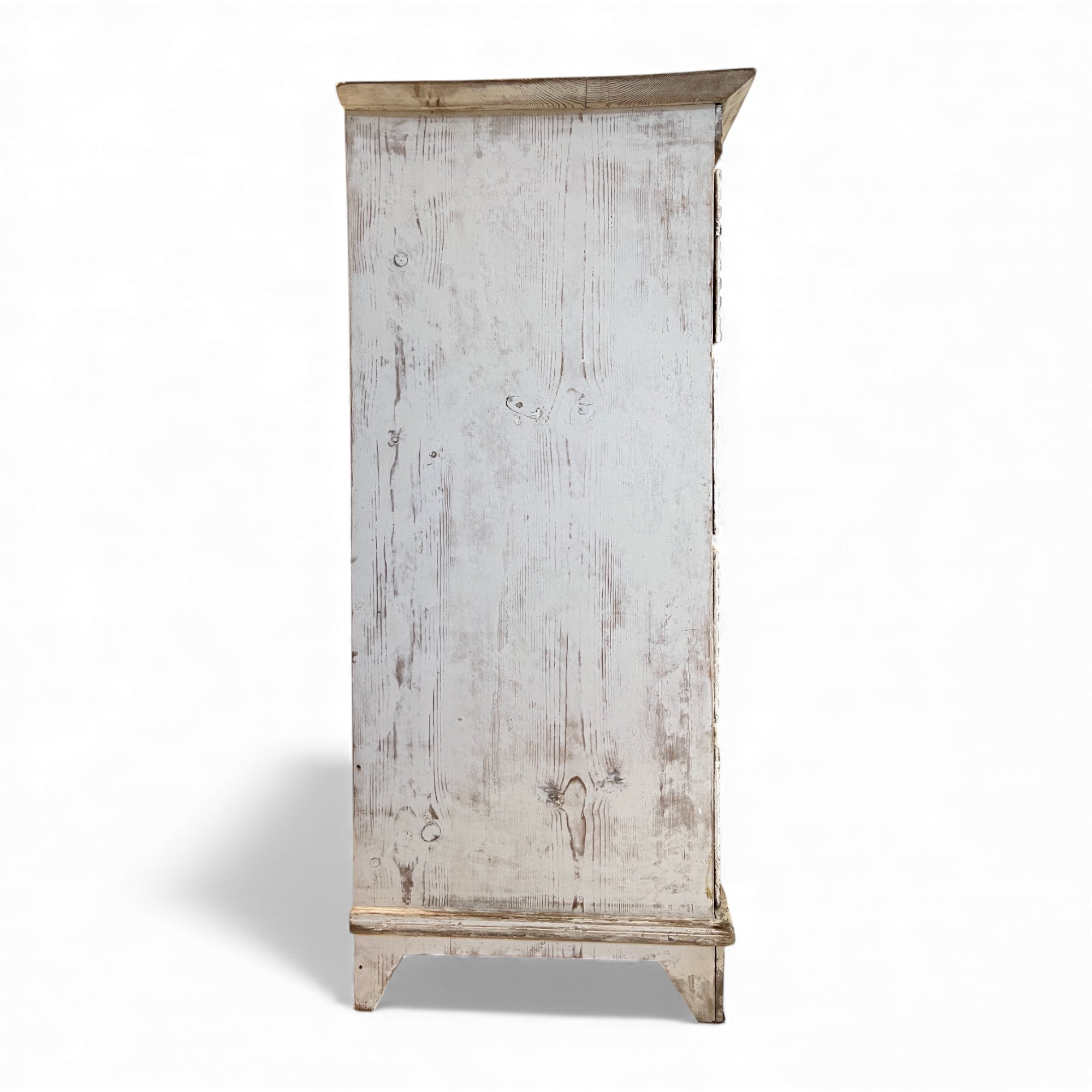 19th Century Swedish Antique Painted Reeded Chest