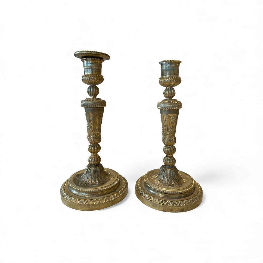 19th Century French Antique Napoleon III Candlesticks