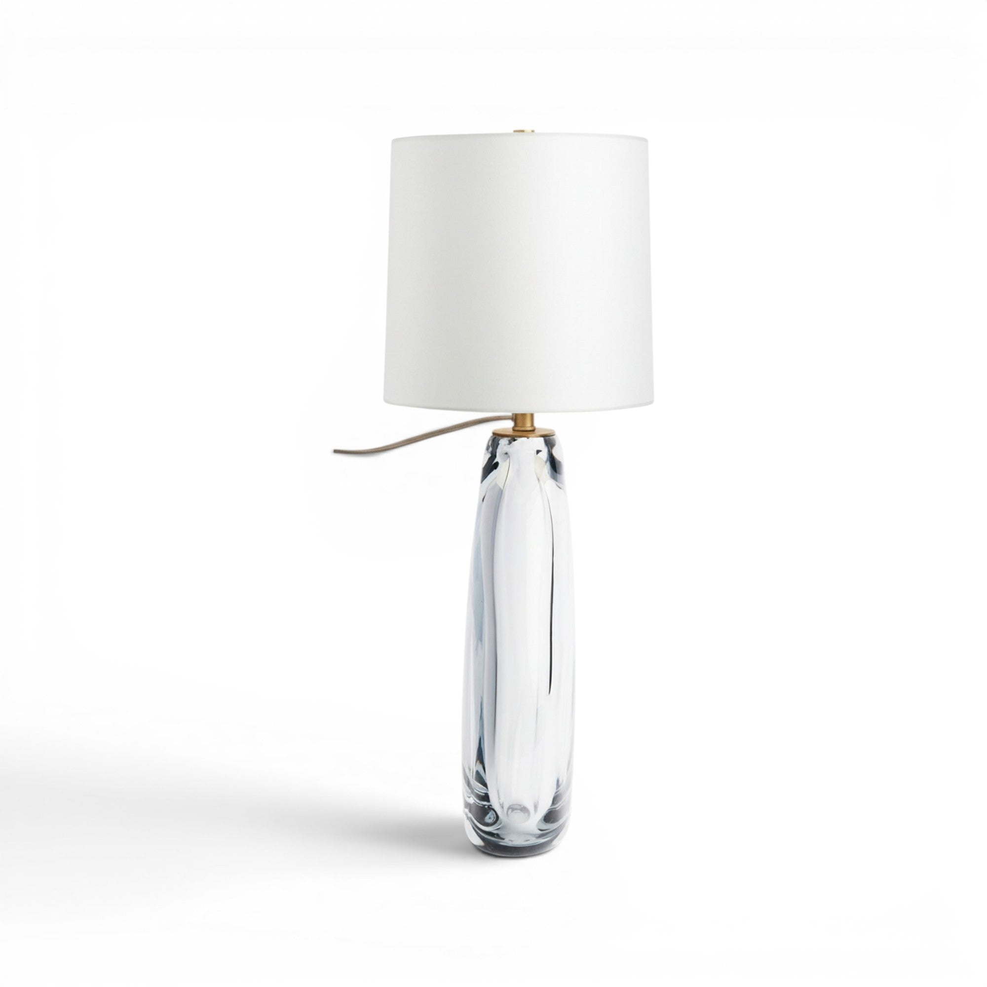 Clear Teardrop Table Lamp