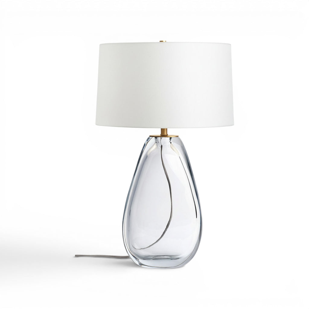 Clear Teardrop Table Lamp