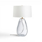 Clear Teardrop Table Lamp