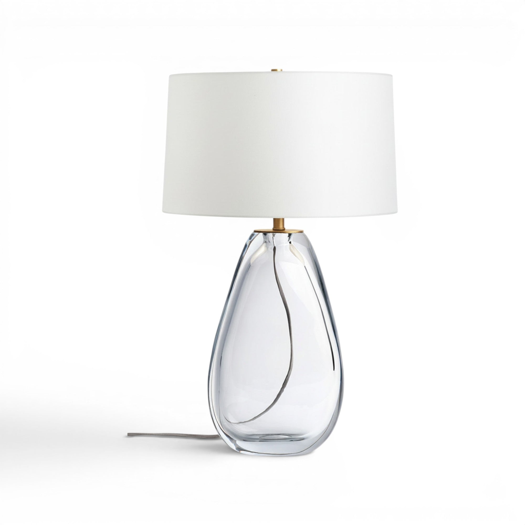 Clear Teardrop Table Lamp