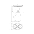 Clear Teardrop Table Lamp