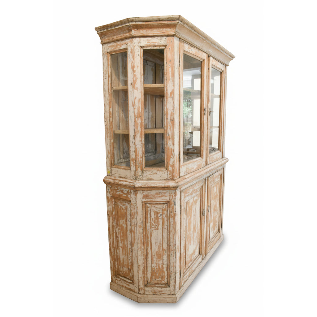 18th Century French Buffet Deux Corps - Original Scraped Patina