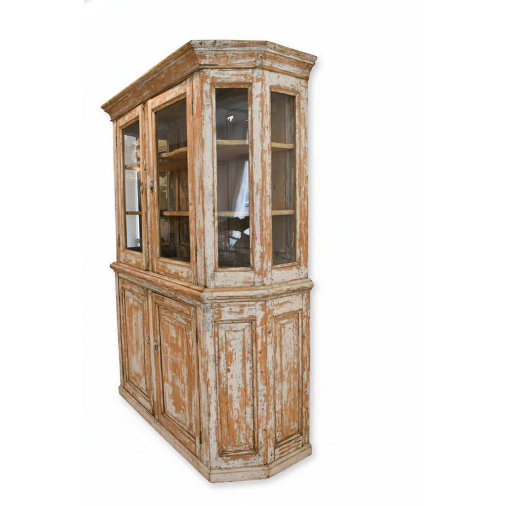 18th Century French Buffet Deux Corps - Original Scraped Patina