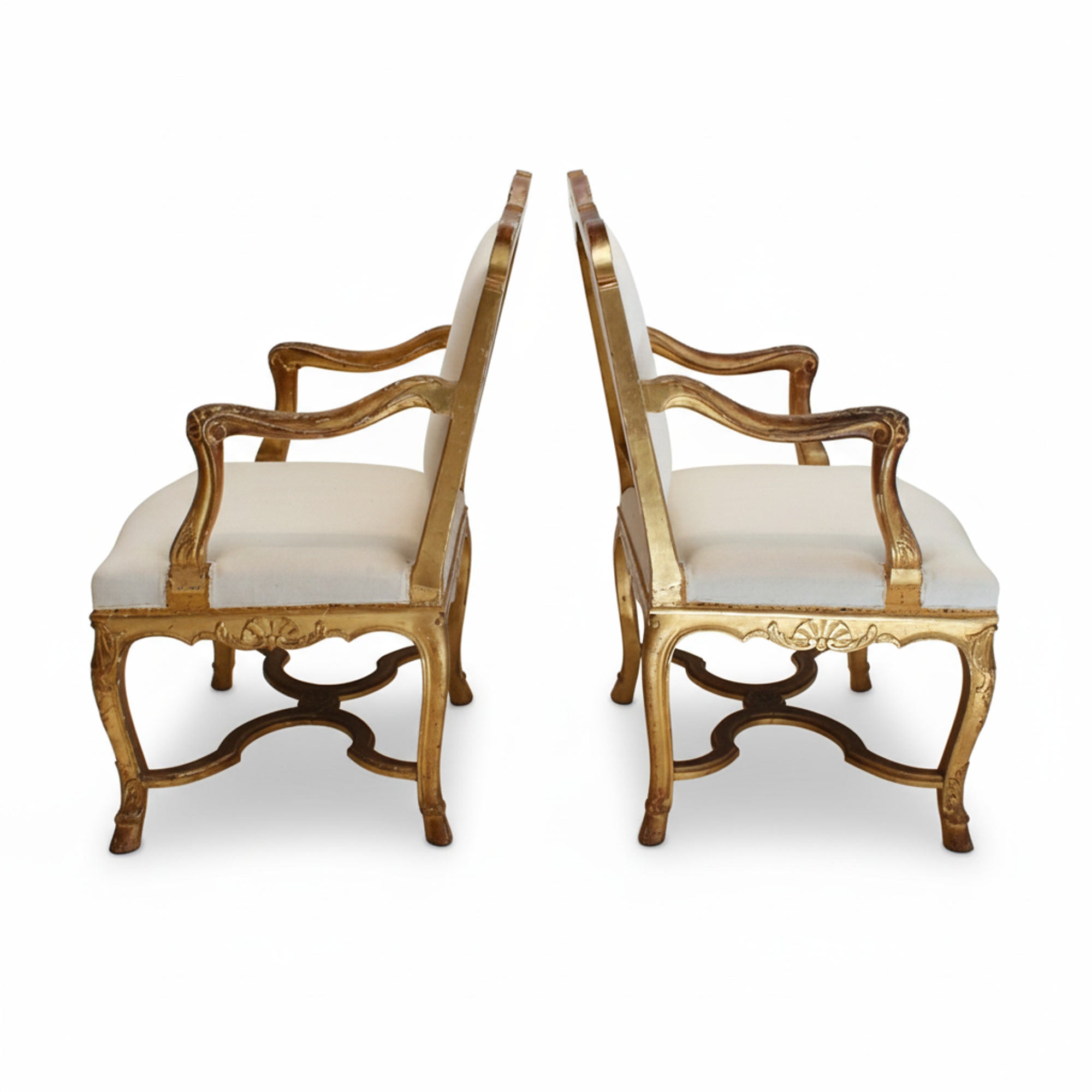Pair of 19th Century French Regence Fauteuil