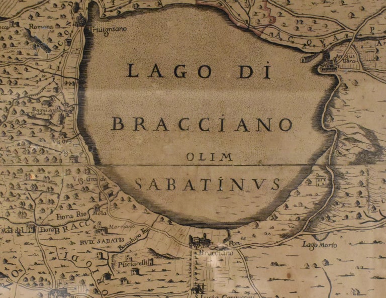 18th Century Map of Rome & Surrounding Vicinity