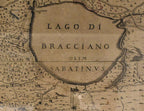 18th Century Map of Rome & Surrounding Vicinity