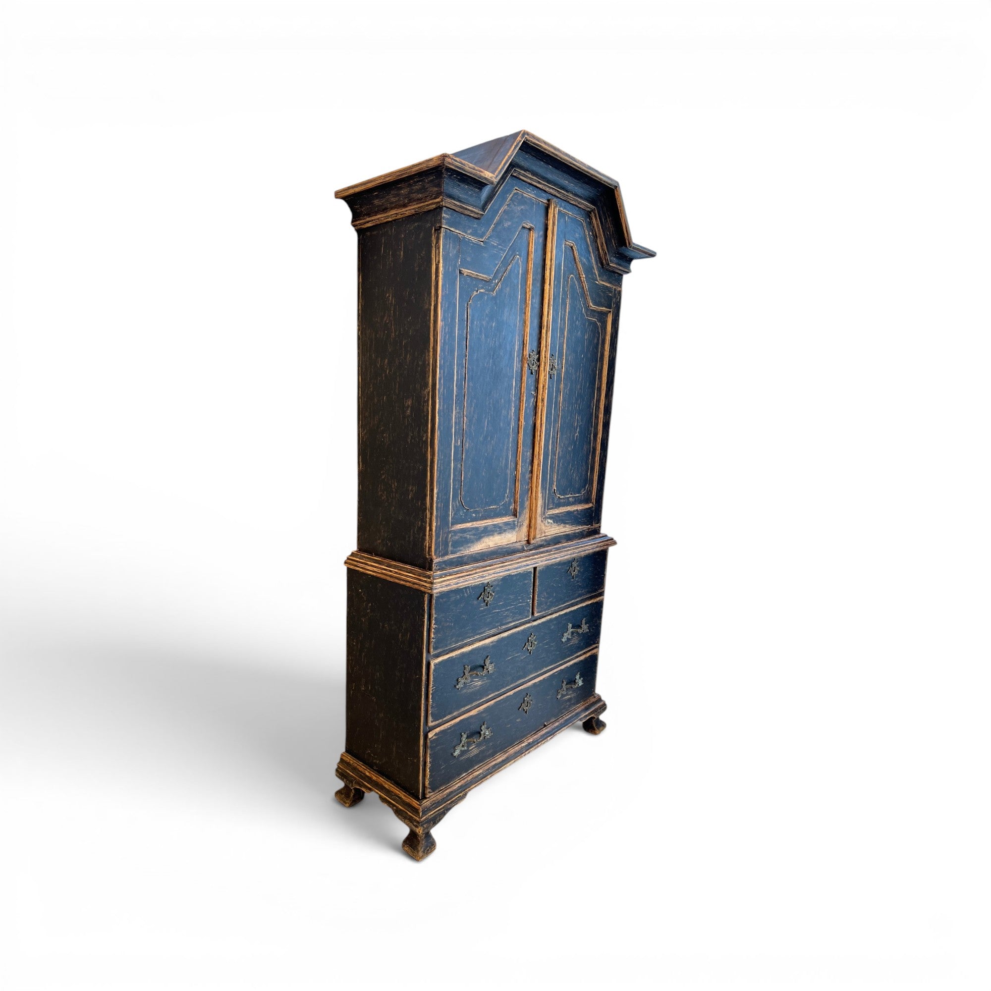 18th Century Swedish Gustavian Black Cabinet or Buffet