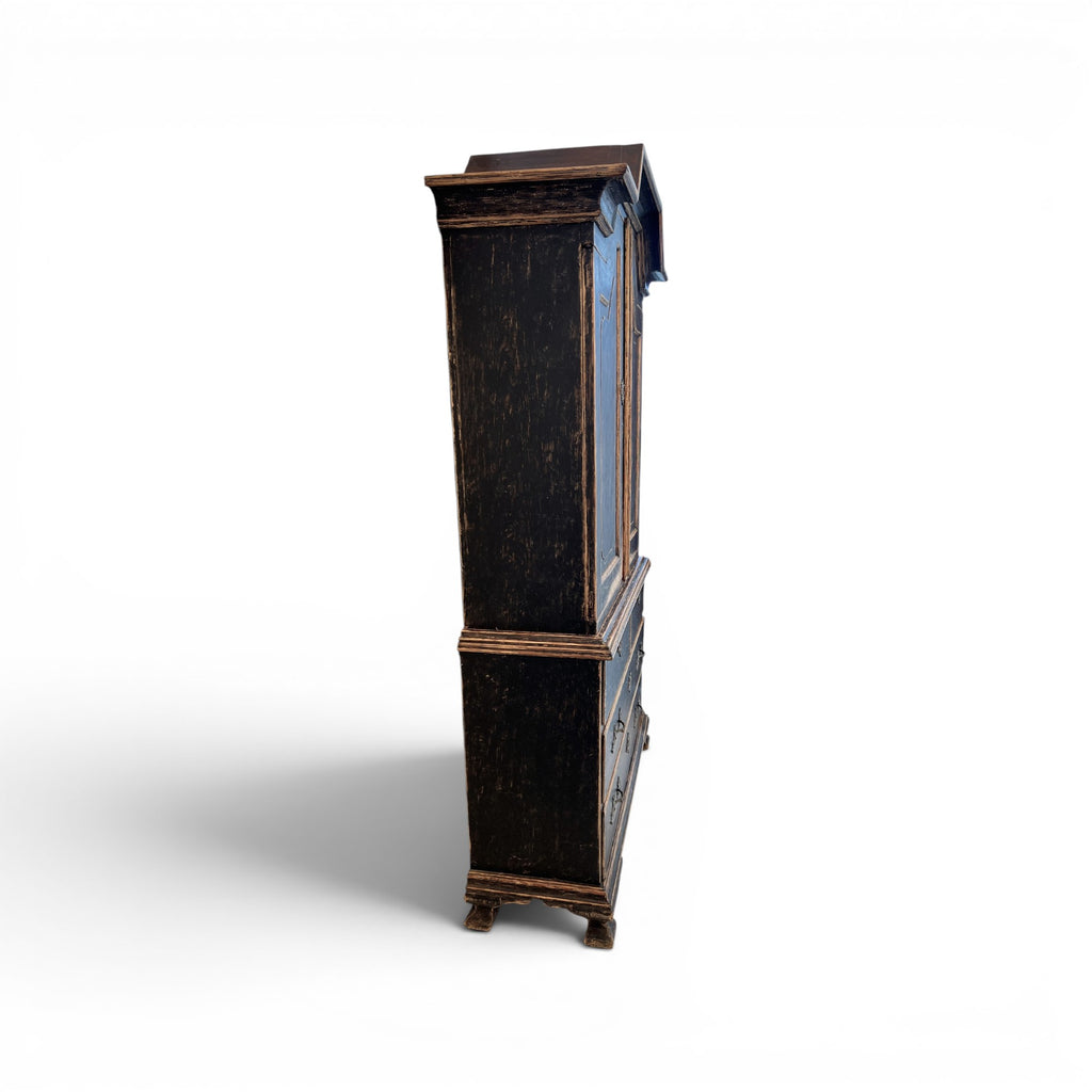 18th Century Swedish Gustavian Black Cabinet or Buffet