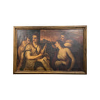 19th Century European Painting depicting "Venus Blindfolding Cupid"
