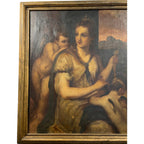 19th Century European Painting depicting "Venus Blindfolding Cupid"