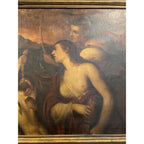19th Century European Painting depicting "Venus Blindfolding Cupid"
