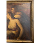 19th Century European Painting depicting "Venus Blindfolding Cupid"