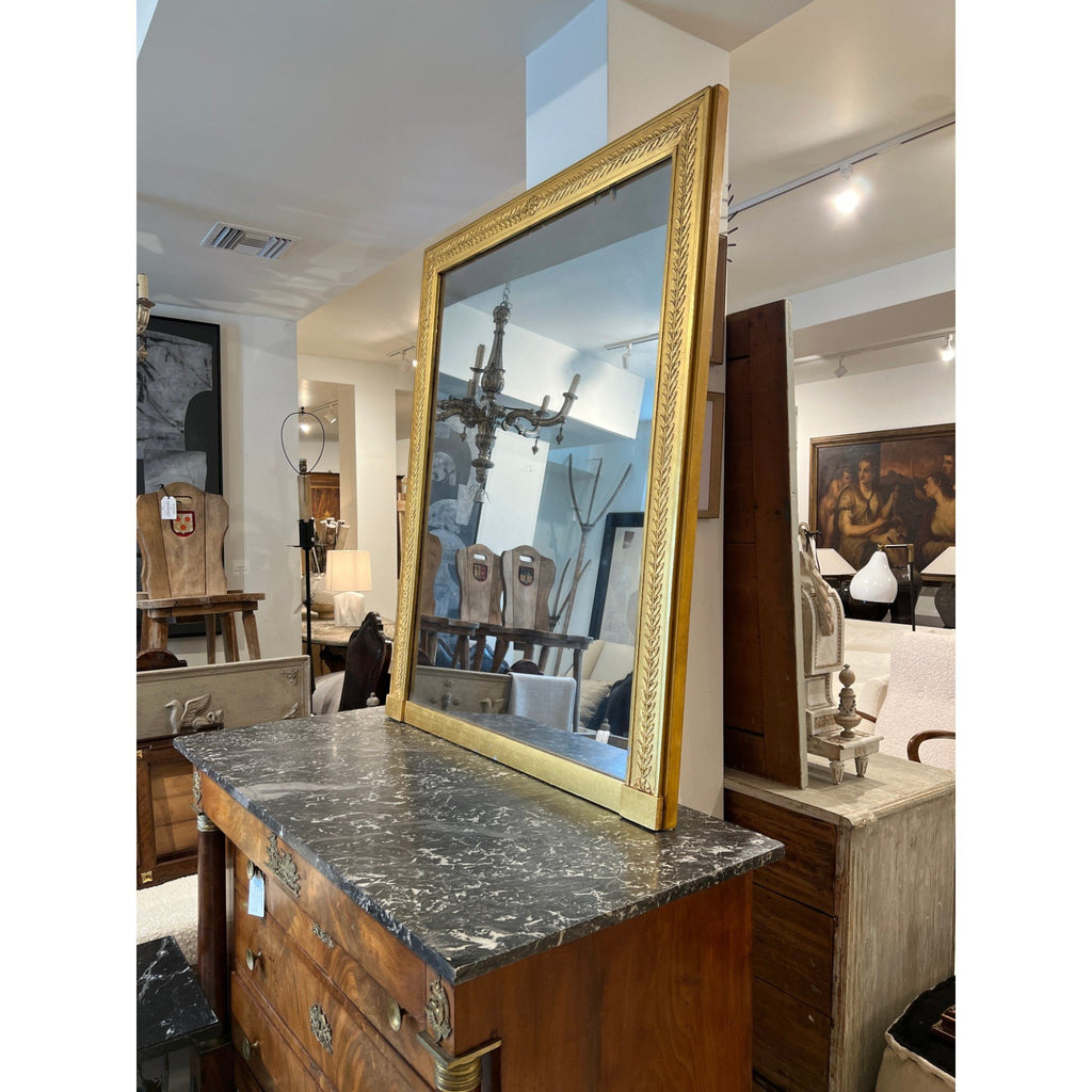 19th Century French Empire Gilded Mirror - Med/Lg
