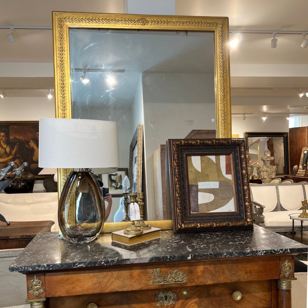 19th Century French Empire Gilded Mirror - Med/Lg