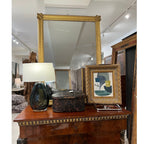 19th Century French Empire Large Ripple Mirror with Medallion Corners