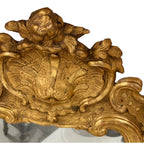18th Century Swedish Rococo Giltwood Mirror